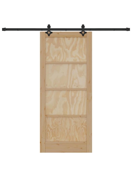 Liugukse komplekt manuaalne naturaalne ja must 86 x 198.5 cm