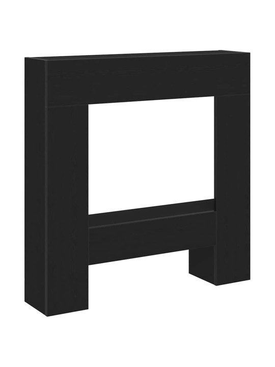 KAMINAÜMBRUS MUST TAMM 81X18X82 CM ENGINEERED WOOD