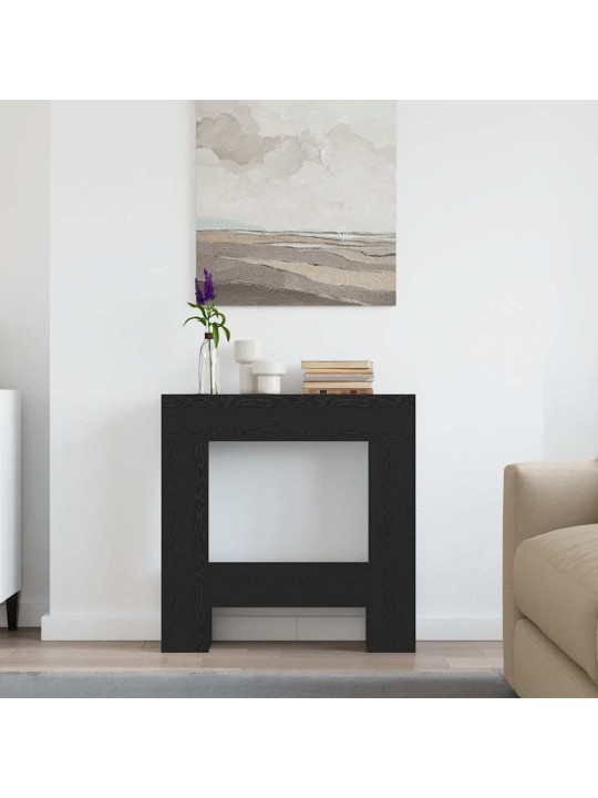 KAMINAÜMBRUS MUST TAMM 81X18X82 CM ENGINEERED WOOD