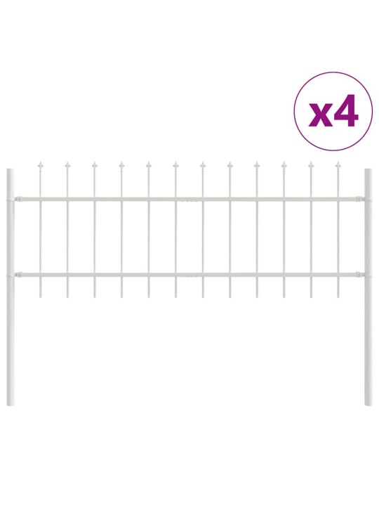 aiapaneel valge 6.8 x 0.6 m pulbervärvitud teras