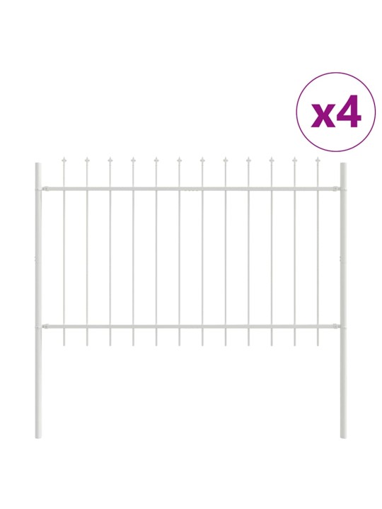 aiapaneel valge 6.8 x 1.2 m pulbervärvitud teras
