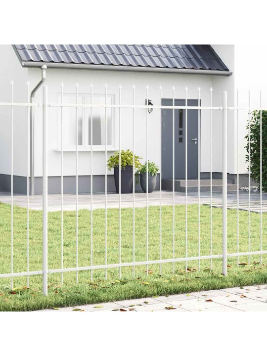 aiapaneel valge 6.8 x 1.5 m pulbervärvitud teras