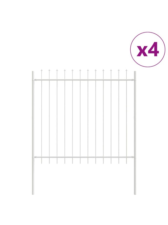 aiapaneel valge 6.8 x 1.5 m pulbervärvitud teras