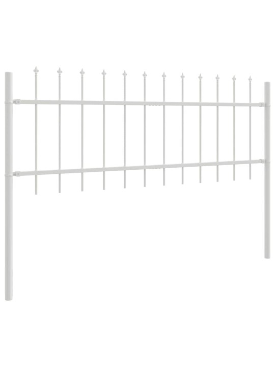 aiapaneel valge 8.5 x 0.6 m pulbervärvitud teras