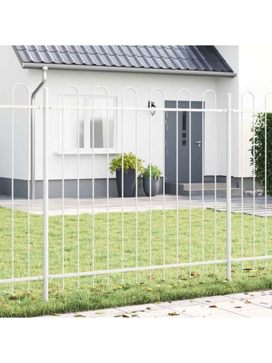 aiapaneel valge 11.9 x 1.5 m pulbervärvitud teras