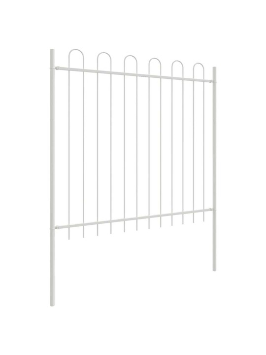 aiapaneel valge 11.9 x 1.5 m pulbervärvitud teras