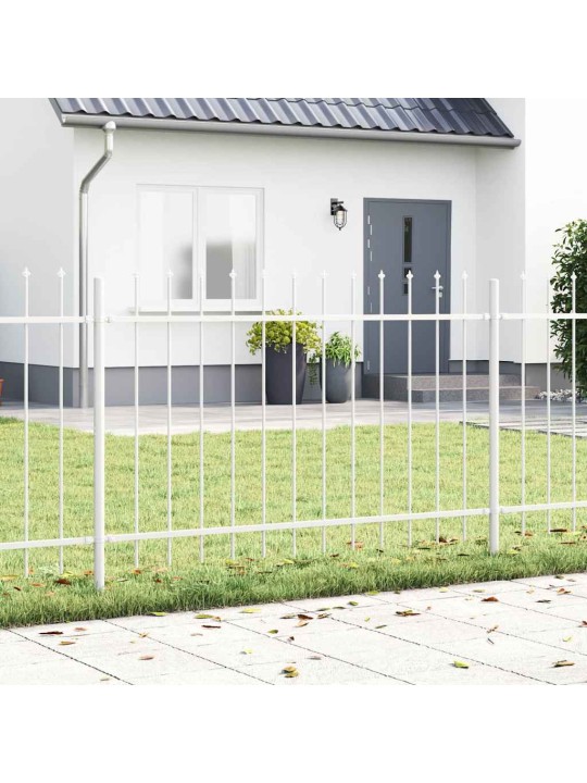 aiapaneel valge 15.3 x 1.2 m pulbervärvitud teras
