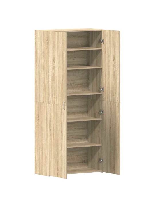 Kinga kapp riiuliga uksega pruun 80 x 35.5 x 180 cm tehispuit