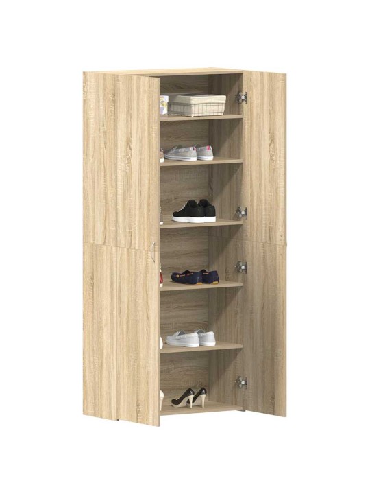 Kinga kapp riiuliga uksega pruun 80 x 35.5 x 180 cm tehispuit