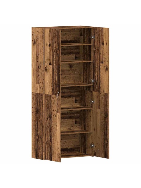 Kinga kapp riiuliga uksega pruun 80 x 35.5 x 180 cm tehispuit