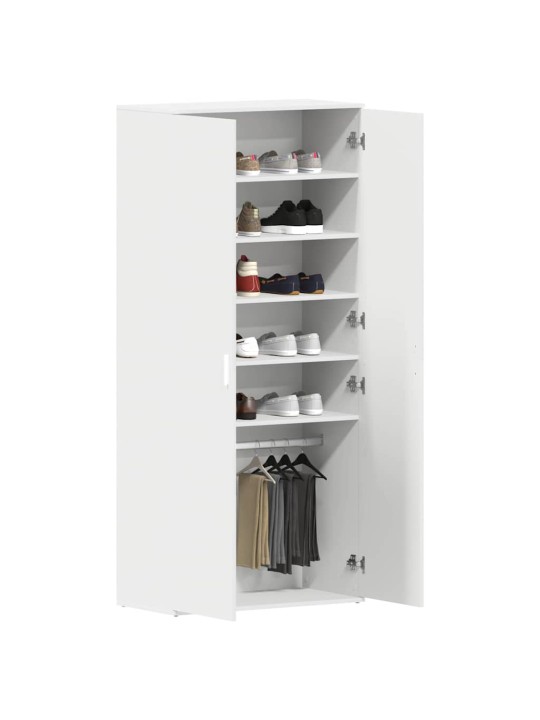 Kinga kapp uksega valge 80 x 39 x 180 cm tehispuit