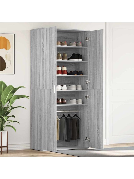 Kinga kapp uksega hall 80 x 39 x 180 cm tehispuit