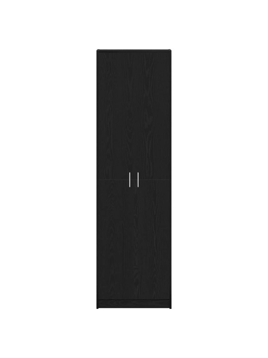 Garderoobikapp riiuliga must tamm 55 x 25 x 189 cm tehispuit