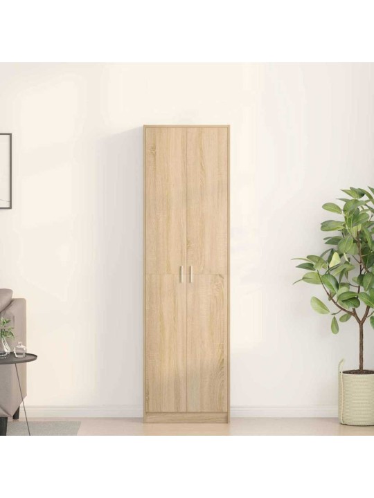 Garderoobikapp riiuliga sonoma tamm 55 x 25 x 189 cm tehispuit