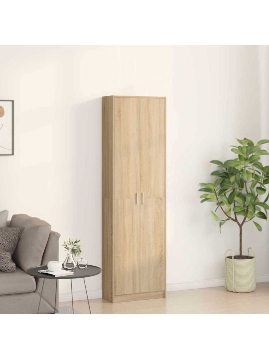 Garderoobikapp riiuliga sonoma tamm 55 x 25 x 189 cm tehispuit
