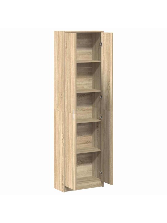 Garderoobikapp riiuliga sonoma tamm 55 x 25 x 189 cm tehispuit