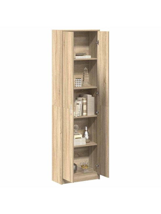Garderoobikapp riiuliga sonoma tamm 55 x 25 x 189 cm tehispuit