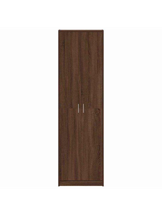 Garderoobikapp riiuliga pruun tamm 55 x 25 x 189 cm tehispuit