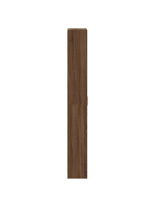Garderoobikapp riiuliga pruun tamm 55 x 25 x 189 cm tehispuit