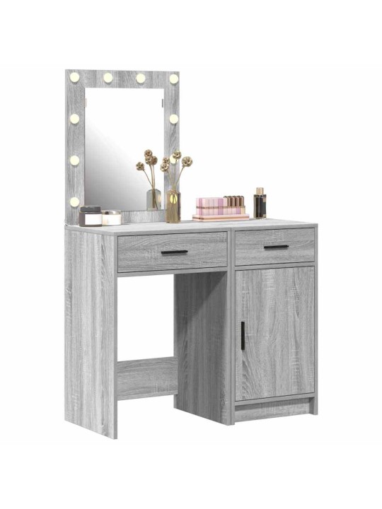 Tualettlaud sahtliga 2 tk hall 50 x 41 x 135 cm tehispuit