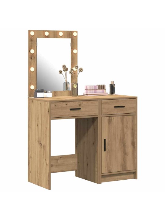 Tualettlaud sahtliga 2 tk pruun 50 x 41 x 135 cm tehispuit