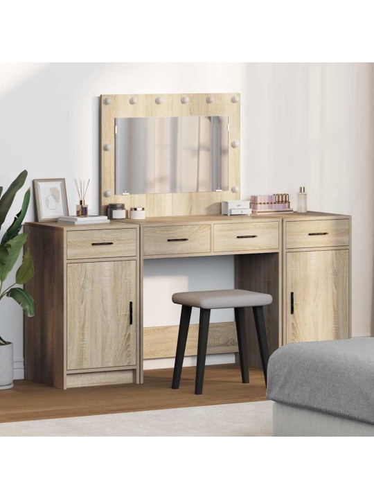 Tualettlaud sahtliga 3 tk pruun 40 x 41 x 75 cm tehispuit