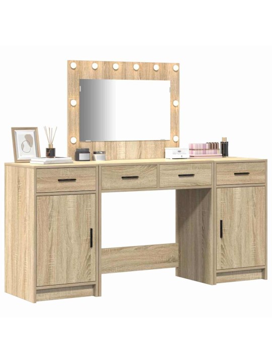 Tualettlaud sahtliga 3 tk pruun 40 x 41 x 75 cm tehispuit