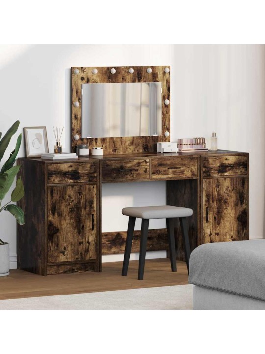Tualettlaud sahtliga 3 tk pruun 40 x 41 x 75 cm tehispuit