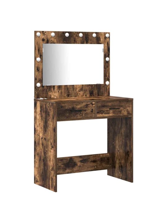 Tualettlaud sahtliga 3 tk pruun 40 x 41 x 75 cm tehispuit