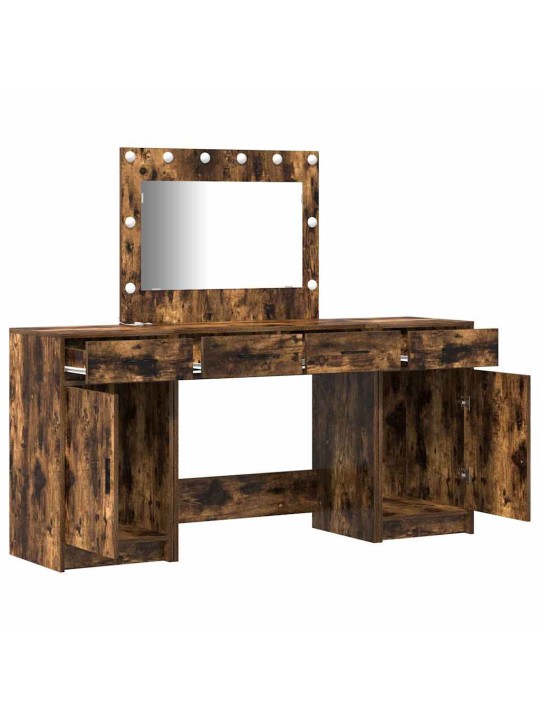 Tualettlaud sahtliga 3 tk pruun 40 x 41 x 75 cm tehispuit