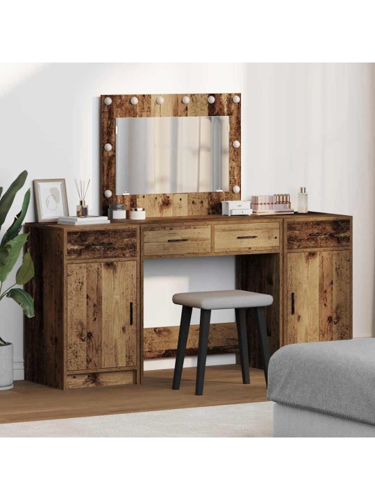 Tualettlaud sahtliga 3 tk pruun 40 x 41 x 75 cm tehispuit