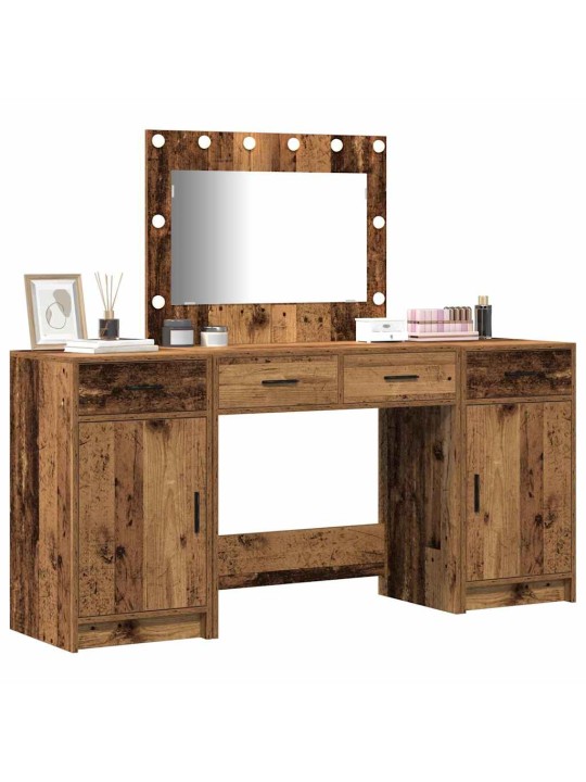 Tualettlaud sahtliga 3 tk pruun 40 x 41 x 75 cm tehispuit