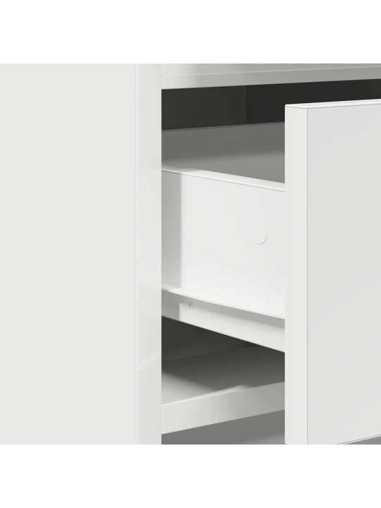 Tualettlaud sahtliga 3 tk valge 50 x 41 x 135 cm tehispuit