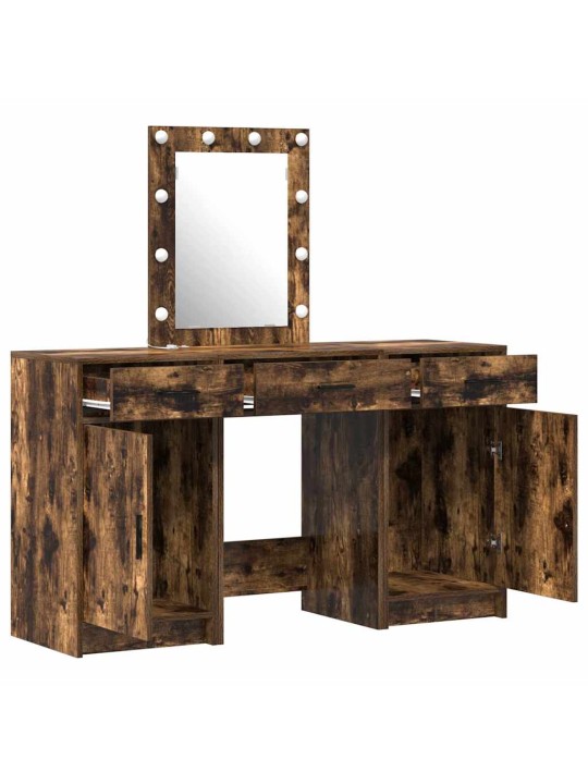 Tualettlaud sahtliga 3 tk pruun 50 x 41 x 135 cm tehispuit