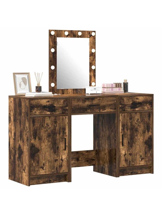 Tualettlaud sahtliga 3 tk pruun 50 x 41 x 135 cm tehispuit