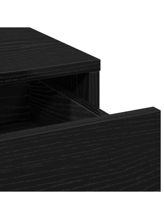 Tualettlaud sahtliga 2 tk must 78.5 x 41 x 135 cm tehispuit