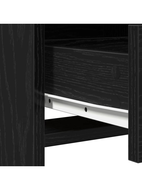 Tualettlaud sahtliga 2 tk must 78.5 x 41 x 135 cm tehispuit