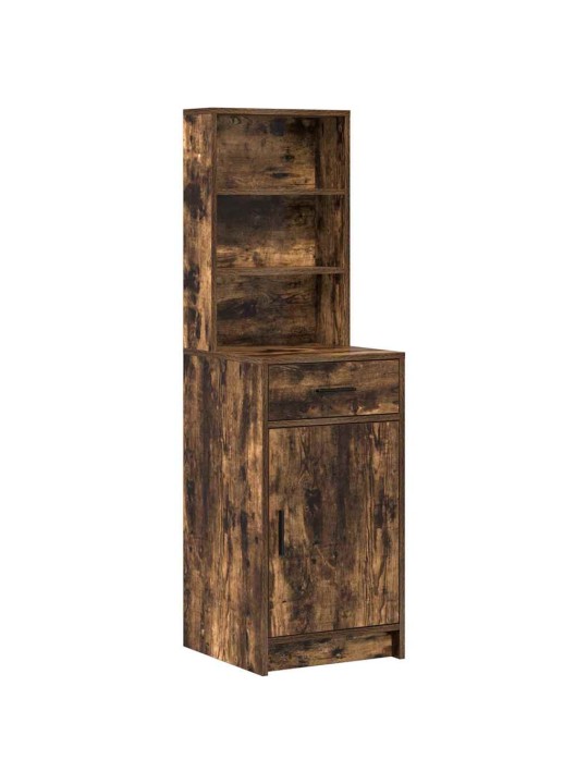 Tualettlaua komplekt 3 tk suitsetatud tamm 50 x 41 x 135 cm