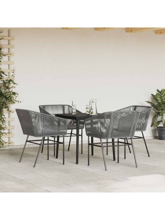 5-OSALINE AIAMÖÖBLI KOMPLEKT PATJADEGA, HALL, POLÜROTANG KLAAS