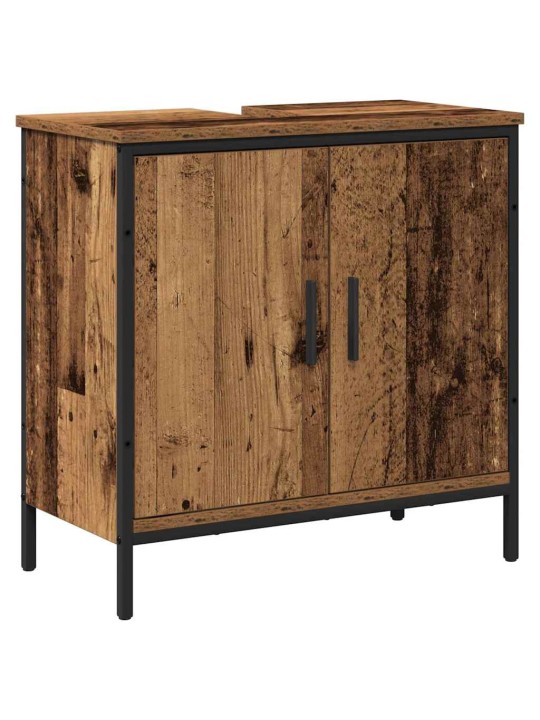 Vannitoa mööblikomplekt uksega 2 tk pruun 60 x 30 x 60 cm tehispuit