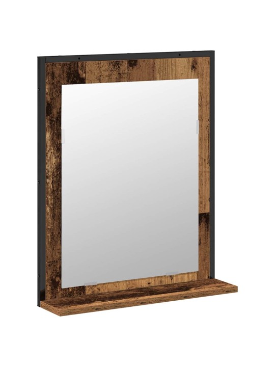 Vannitoa mööblikomplekt uksega 2 tk pruun 80 x 33 x 60 cm tehispuit