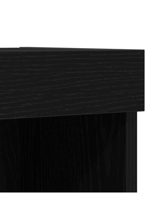 Hõljuvad riiulid 2 tk must tamm 40x28,5x40 cm mdf-st