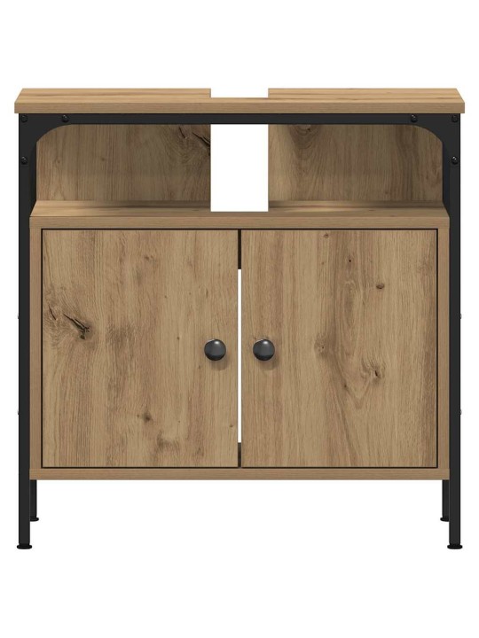 Vannitoa valamud uksega 3 tk pruun 80 x 30 x 60 cm tehispuit