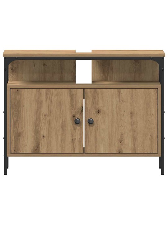 Vannitoa valamud uksega 3 tk pruun 80 x 30 x 60 cm tehispuit