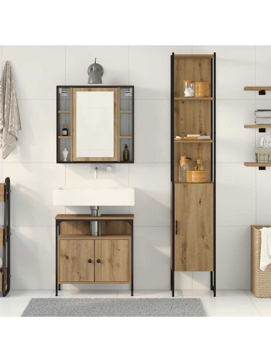 Vannitoa kapikomplekt 3 tk käsitöötamm 33 x 33 x 185.5 cm