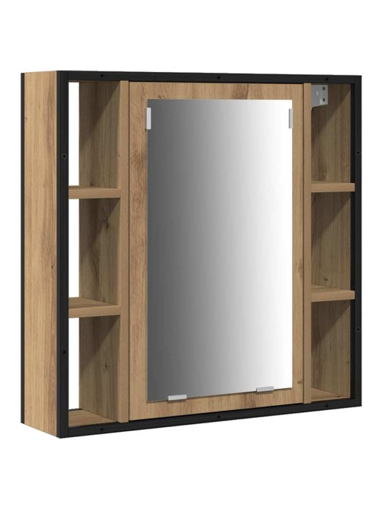 Vannitoa valamud riiuliga 3 tk pruun 80 x 30 x 60 cm tehispuit