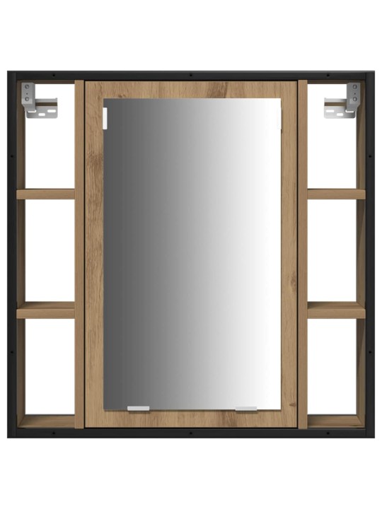 Vannitoa valamud riiuliga 3 tk pruun 80 x 30 x 60 cm tehispuit
