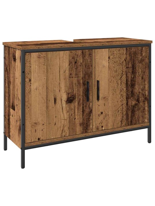 Vannitoa mööblikomplekt 4 tk pruun 33 x 33 x 185.5 cm tehispuit