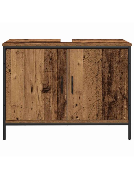 Vannitoa mööblikomplekt 4 tk pruun 33 x 33 x 185.5 cm tehispuit