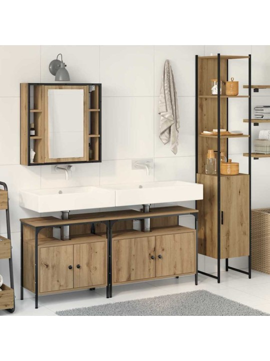 Vannitoa kapikomplekt 4 tk käsitöötamm 33 x 33 x 185.5 cm